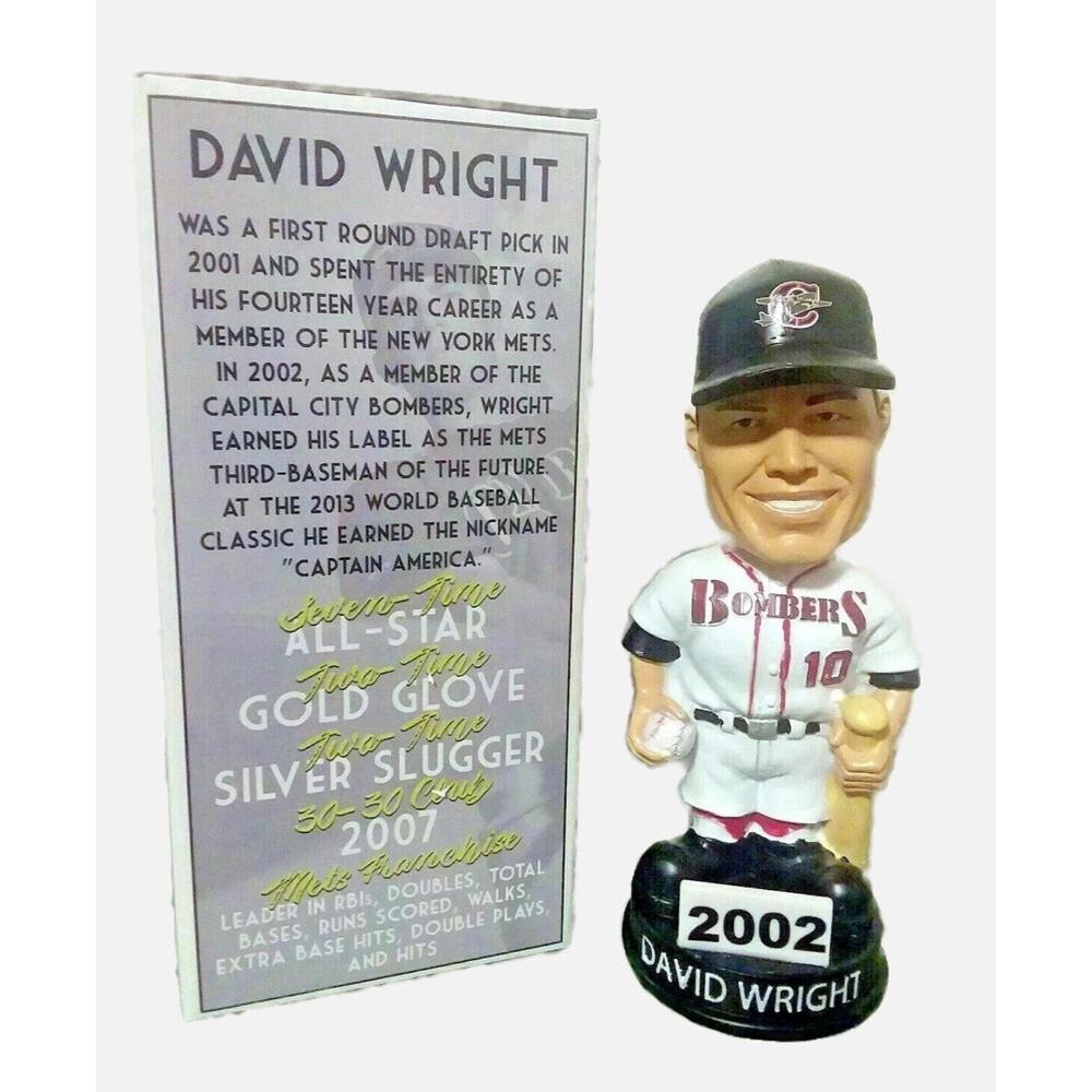 David Wright Fireflies Columbia Limited Edition 2019 Bobblehead Bombers #10